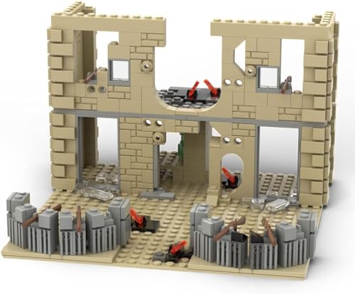 WW2 Militär Szenerie Festungsbau Bausteine Set 544 Teile Militär Kriegs Szenerie Festung Architektur Bunker Modell mit Waffen Festungsbau Spielzeug Set WW2 Militär Szenerie Festungsbau Bausteine Set 544 Teile Militär Kriegs Szenerie Festung Architektur Bunker Modell mit Waffen Festungsbau Spielzeug Set von MASUSE