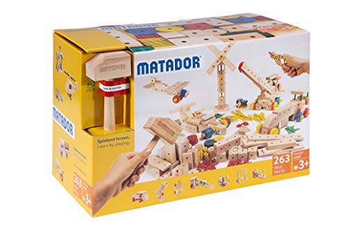 Matador 21263 M263 Baukasten, ab 3 Jahren, holzfarben, bunt von Matador