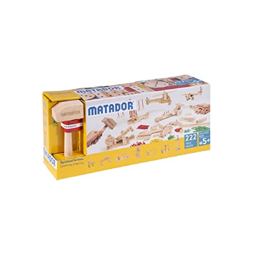 Matador 11222 E222 Baukasten, ab 5 Jahren, holzfarben, bunt Matador 11222 E222 Baukasten, ab 5 Jahren, holzfarben, bunt von MATADOR