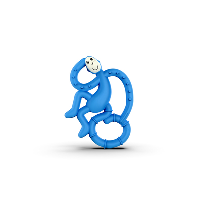 MATCHSTICK MONKEY™ Beißring Affe mini, blau von MATCHSTICK MONKEY™