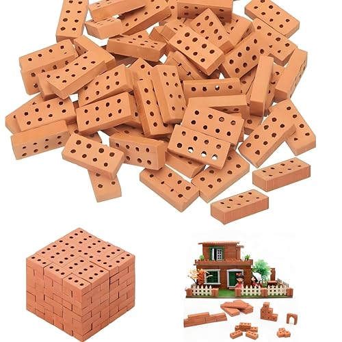 100 Stück Mini-Steine – Sim-Ziegelsteine, Mikro-Steine für Garten, 8-Loch-Bausteine für DIY Puppenhaus Garten Ornamente Mikro-Landschaftszubehör 100 Stück Mini-Steine – Sim-Ziegelsteine, Mikro-Steine für Garten, 8-Loch-Bausteine für DIY Puppenhaus Garten Ornamente Mikro-Landschaftszubehör von MATSOONY