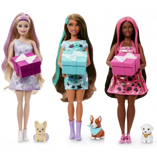 Barbie Party Unboxed Puppe für Haustiere, Überraschung, für Mädchen ab 3 Jahren Barbie Party Unboxed Puppe für Haustiere, Überraschung, für Mädchen ab 3 Jahren von MATTEL