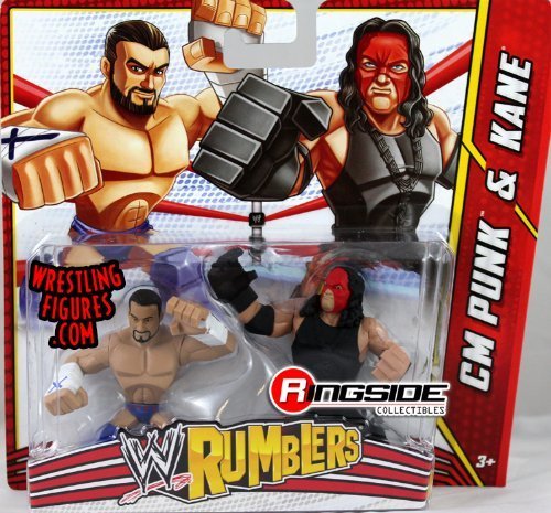 CM PUNK & KANE - WWE RUMBLERS TOY WRESTLING ACTION FIGURES by MATTEL CM PUNK & KANE - WWE RUMBLERS TOY WRESTLING ACTION FIGURES by MATTEL von MATTEL