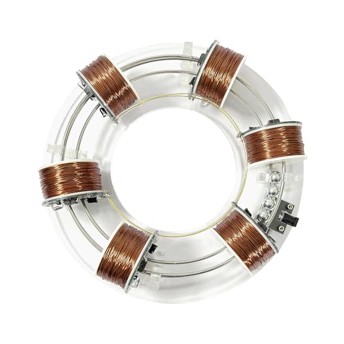4/6 Spulen Elektromagnetischer Zyklotron Kreisbeschleuniger wissenschaftliche Experimentiergeräte DIY Physik Lehrmittel Modell (6 Spulen) von MATYASIGO