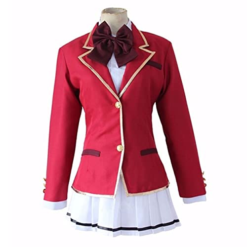 MAVNES Horikita Suzune Cosplay Kostüm JK Jacke Hemd Rock Fliege Krawatte Halloween Set,Red-XL von MAVNES