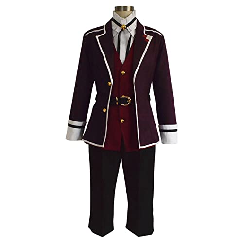 MAVNES Kanato Sakamaki Cosplay Kostüm Schule Uniformjacke Hemd Weste Halloween Kleidung,Purple-M von MAVNES