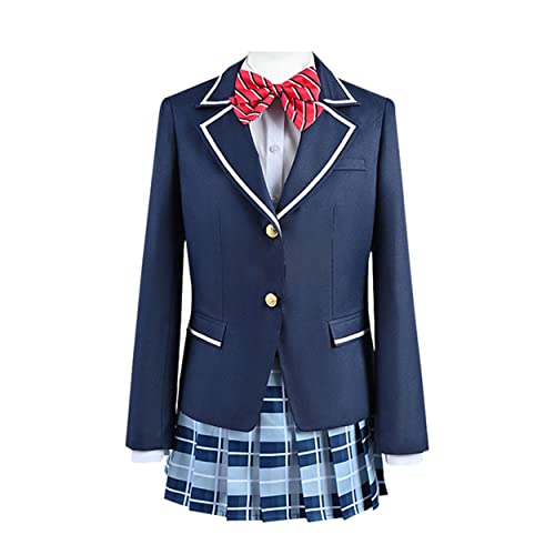 MAVNES Kusanagi Nene Cosplay Kostüm JK School Uniform Seemann Kleid Halloween Full Set,Blue-3XL von MAVNES