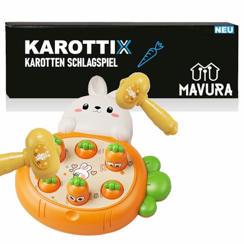 MAVURA KAROTTIX Schlagspiel Hase Karotte mit Hammer Geschicklichkeit MAVURA KAROTTIX Schlagspiel Hase Karotte mit Hammer Geschicklichkeit von MAVURA