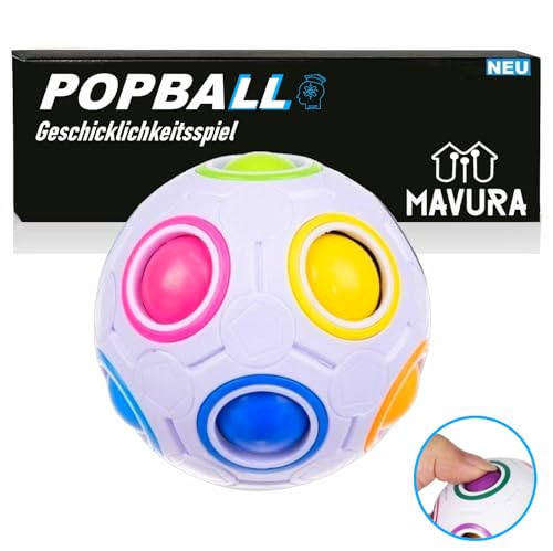 POPBALL Regenbogenball Zauberwürfel Geschicklichkeitsspiel Puzzle von MAVURA