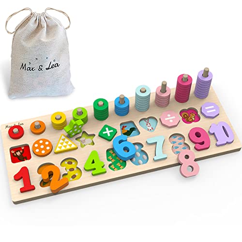 PLAYBOARD Max & Lea - Spielzeug zur Förderung der Entwicklung und Feinmotorik - Multifunktionales, erweiterbares Lernspielzeug - Kinder 1-6 Jahre von MAX AND LEA