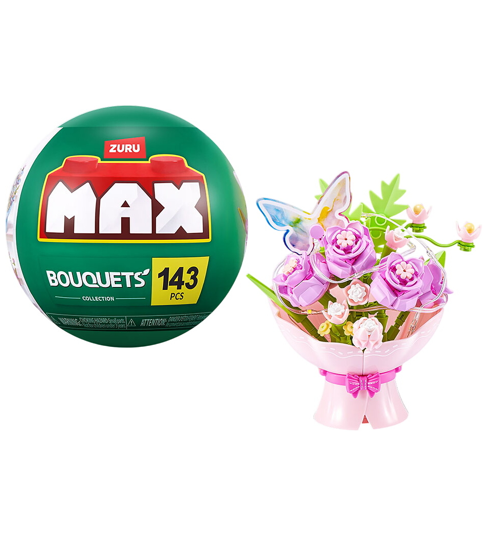 Max Ball m. Überraschung - Premium LED Blumensträuße - Pink Blum - MAX - One Size - Spielzeug von MAX