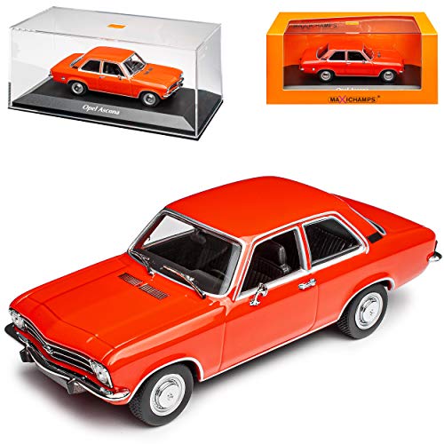 MAXICHAMPS Opel Ascona A Rot 3 Türer 1970-1975 1/43 Minichamps Modell Auto von MAXICHAMPS