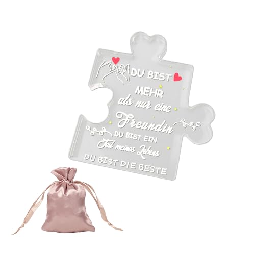 1-Teiliges Acryl-Puzzle Mit Gravur Und 1 Aufbewahrungstasche, Freundschaftsgeschenk, Geschenk Für Die Beste Freundin, Puzzle-Ornament, Raumdekoration 1-Teiliges Acryl-Puzzle Mit Gravur Und 1 Aufbewahrungstasche, Freundschaftsgeschenk, Geschenk Für Die Beste Freundin, Puzzle-Ornament, Raumdekoration von MAXQUU
