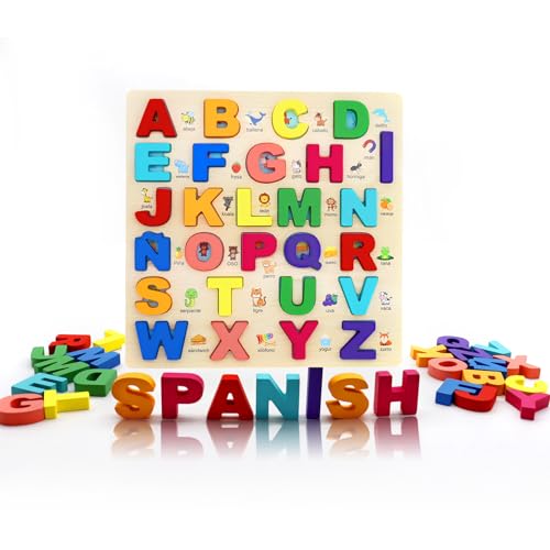 MAYAPHILOS Spanisch Alphabetpuzzle aus Holz MAYAPHILOS Spanisch Alphabetpuzzle aus Holz von MAYAPHILOS
