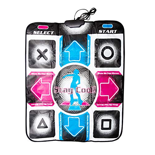 MAYOKIAAR Dance Pad, Tanzmatte für Dance Dance Revolution (DDR), rutschfest, empfindlich, USB-Tanzdecke für PC, Laptop, Videospiel, Geschenke für Mädchen und Jungen (Größe: 94 x 82 x 1 cm) von MAYOKIAAR