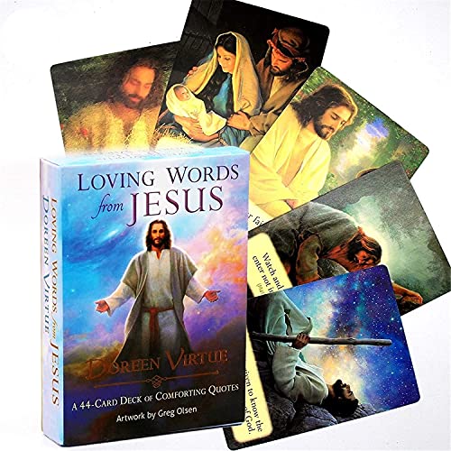 MAZ Liebevolle Wörter Von Jesus Tarot Karten Englische Version 44 Teile Brettspiele Familienparty Spielkarte Deck Tisch Spiel Spiele MAZ Liebevolle Wörter Von Jesus Tarot Karten Englische Version 44 Teile Brettspiele Familienparty Spielkarte Deck Tisch Spiel Spiele von MAZ