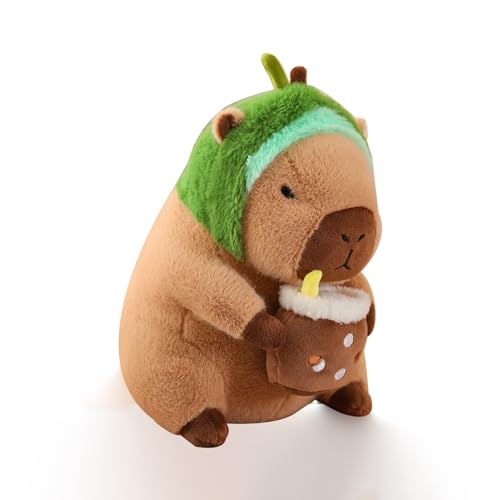 Capybar Plüschtier, 30cm Simulation Avocado Capybara Plushie Stofftier, Capybara Kuscheltier Plüschtier Home Deko, Capybara Spielzeug Geburtstagsgeschenk für Kinder Und Freunde(Avocado,:30cm) von MBNKMEBU