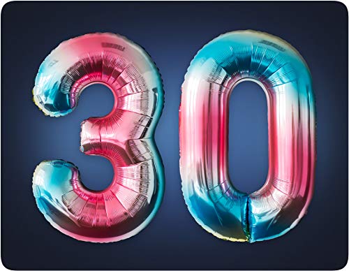 MBW Regenbogen Folienballon Helium Luftballons Zahlen 30 für Party Kinder Geburtstag Jubiläum Abi MBW Regenbogen Folienballon Helium Luftballons Zahlen 30 für Party Kinder Geburtstag Jubiläum Abi von MBW