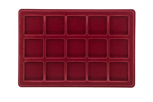 MC.Sammler Münzentableau Münztableau mit Schutzdeckel für 15 Münzen - 55mm x 55mm - Münzkoffer - Münzkassette - Verschiedene Varianten zur Auswahl von MC.Sammler