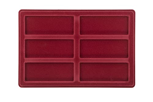 MC.Sammler Münzentableau Münztableau mit Schutzdeckel für 6 Münzen - 140mm x 55mm - Münzkoffer - Münzkassette - Verschiedene Varianten zur Auswahl von MC.Sammler