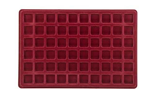 MC.Sammler Münzentableau Münztableau mit Schutzdeckel für 60 Münzen - 26mm x 26mm - Münzkoffer - Münzkassette - Verschiedene Varianten zur Auswahl von MC.Sammler