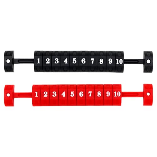 MCAOAL 2pcs Desktop Spiele Scoring Counters Table Football Counter 10 Nummern Bewertung Score Counter Indicators Scores Keeper Keeper von MCAOAL