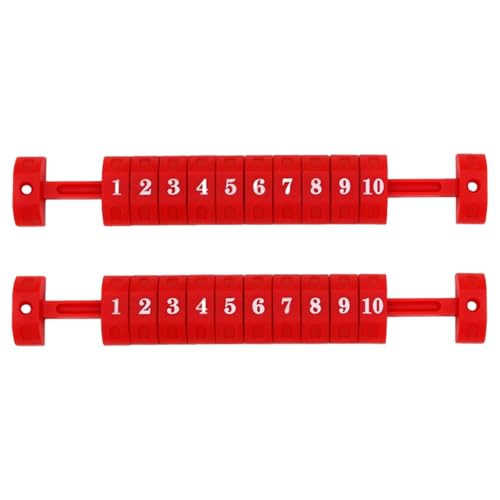 MCAOAL 2pcs Desktop Spiele Scoring Counters Table Football Counter 10 Nummern Bewertung Score Counter Indicators Scores Keeper Keeper von MCAOAL
