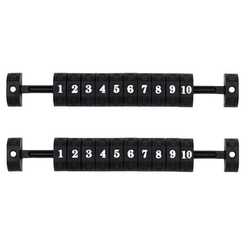 MCAOAL 2pcs Desktop Spiele Scoring Counters Table Football Counter 10 Nummern Bewertung Score Counter Indicators Scores Keeper Keeper von MCAOAL