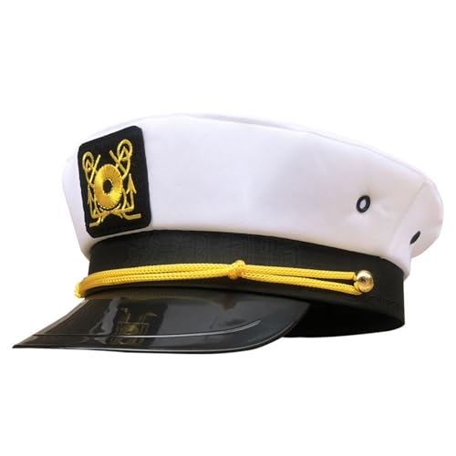 MCAOAL Captain Hat Cosplay Halloween Kostüm Für Masquerades Party Rollenspiel Für Stage Cosplay Theme Party von MCAOAL