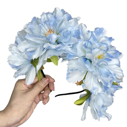 MCAOAL Delicate Beach Peony Headwear Stadband Foto Requisiten Party Cosplay Kostüme Tanzparty Stirnband Für Hochzeit von MCAOAL
