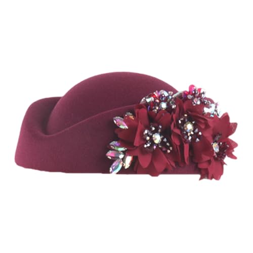 MCAOAL Fascinator Wolle Kristallblumen Designs Stewardess Für Cocktailparty 1920er Kostümzubehör Flapper MCAOAL Fascinator Wolle Kristallblumen Designs Stewardess Für Cocktailparty 1920er Kostümzubehör Flapper von MCAOAL
