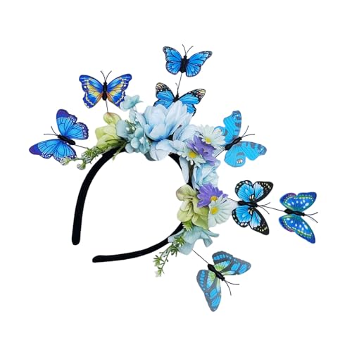 MCAOAL Flexibler Schmetterlingsblumenhaarband Ethnisches Kopfstück Mit 3D Design Perfekt Für Cocktail Partys Und Hochzeitsveranstaltung MCAOAL Flexibler Schmetterlingsblumenhaarband Ethnisches Kopfstück Mit 3D Design Perfekt Für Cocktail Partys Und Hochzeitsveranstaltung von MCAOAL