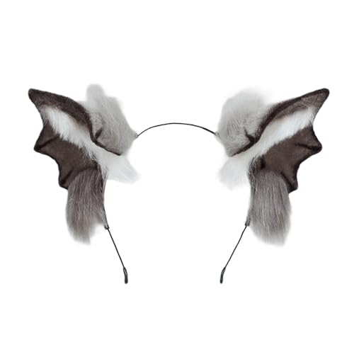 MCAOAL Handgefertigtes Blutsauger Haarclip Fledermäuse Anime Festival Haarteil Halloween Haarband Für Kostüm Anime Liebhaber Einzigartige Halloween Stirnbänder von MCAOAL