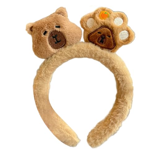 MCAOAL Kinder Capybaras Stirnbänder Haarklauen Puppen Kopfbedeckungen Für Musikfestivals Foto Requisiten Für Halloween Fotografie MCAOAL Kinder Capybaras Stirnbänder Haarklauen Puppen Kopfbedeckungen Für Musikfestivals Foto Requisiten Für Halloween Fotografie von MCAOAL