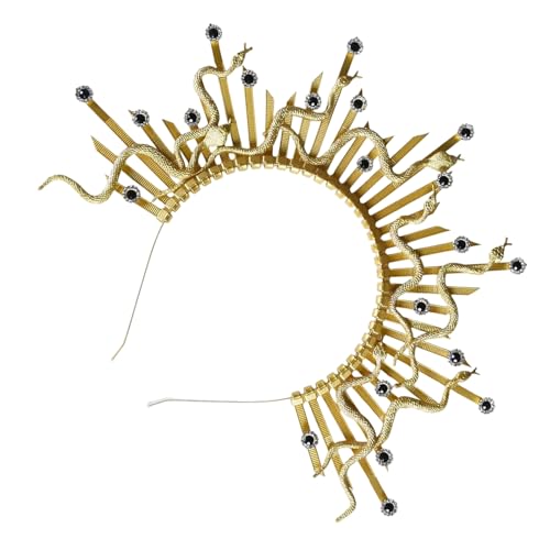 MCAOAL Punk Dark Styles Snake Headpiece Cosplay Stirnband Haarteile Für Ein Einzigartiges Modisches Statement Und Mysteriöse Anziehungskraft MCAOAL Punk Dark Styles Snake Headpiece Cosplay Stirnband Haarteile Für Ein Einzigartiges Modisches Statement Und Mysteriöse Anziehungskraft von MCAOAL