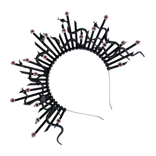 MCAOAL Punk Dark Styles Snake Headpiece Cosplay Stirnband Haarteile Für Ein Einzigartiges Modisches Statement Und Mysteriöse Anziehungskraft MCAOAL Punk Dark Styles Snake Headpiece Cosplay Stirnband Haarteile Für Ein Einzigartiges Modisches Statement Und Mysteriöse Anziehungskraft von MCAOAL