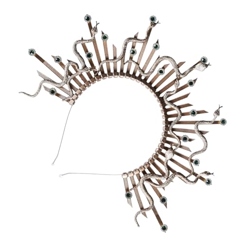 MCAOAL Punk Dark Styles Snake Headpiece Cosplay Stirnband Haarteile Für Ein Einzigartiges Modisches Statement Und Mysteriöse Anziehungskraft MCAOAL Punk Dark Styles Snake Headpiece Cosplay Stirnband Haarteile Für Ein Einzigartiges Modisches Statement Und Mysteriöse Anziehungskraft von MCAOAL