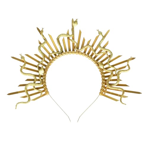 MCAOAL Punk Snake Hairband Cosplay Party Kostüm Schlange Gorgon Stirnbandurlaub Maskierte Bälle Kopfstücke Frauen Kostümzubehör MCAOAL Punk Snake Hairband Cosplay Party Kostüm Schlange Gorgon Stirnbandurlaub Maskierte Bälle Kopfstücke Frauen Kostümzubehör von MCAOAL