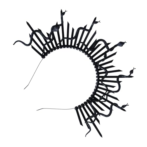 MCAOAL Punk Snake Hairband Cosplay Party Kostüm Schlange Gorgon Stirnbandurlaub Maskierte Bälle Kopfstücke Frauen Kostümzubehör MCAOAL Punk Snake Hairband Cosplay Party Kostüm Schlange Gorgon Stirnbandurlaub Maskierte Bälle Kopfstücke Frauen Kostümzubehör von MCAOAL