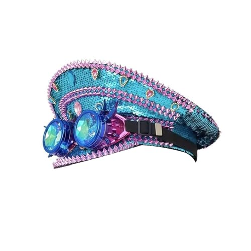 MCAOAL Schutzbrillen Nietmauerhut Für Lässige Und Formelle Veranstaltung Rhinestones Mit Rhinestones Besetzt Cosplay Für Musikfestival Rollenspiele Requisiten MCAOAL Schutzbrillen Nietmauerhut Für Lässige Und Formelle Veranstaltung Rhinestones Mit Rhinestones Besetzt Cosplay Für Musikfestival Rollenspiele Requisiten von MCAOAL