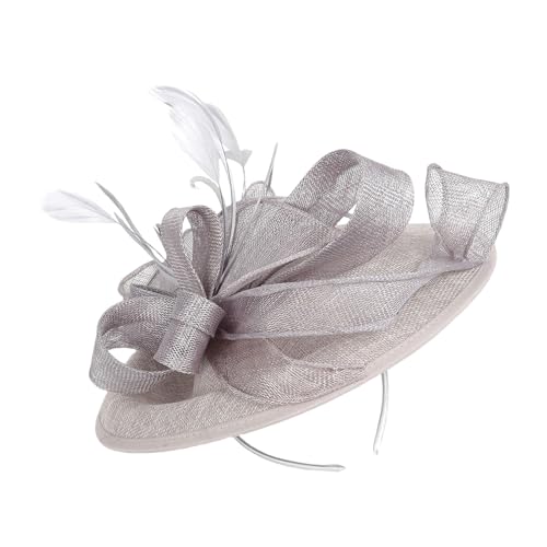 MCAOAL Verstellbare Sinamay Kopfbedeckung Mit Gefiedertem Und Mesh Detail Haarschmuck Party Friseur Für Osterhochzeiten PORM Event MCAOAL Verstellbare Sinamay Kopfbedeckung Mit Gefiedertem Und Mesh Detail Haarschmuck Party Friseur Für Osterhochzeiten PORM Event von MCAOAL