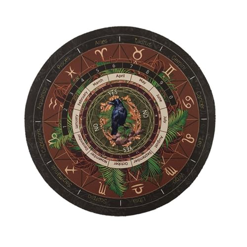 MCAOAL Wahrsagungsmatte Mit Kristallwünscheln Der Wahrsagerei Halskette Gummi Wahrsagungsmatte Für Parteibrettspiel Für Tabletop Gaming von MCAOAL