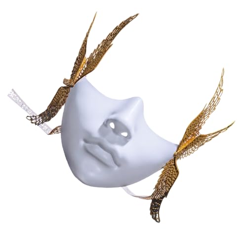 Maskerademaske Mit Flügel Halbe Gesichtsmaske Halloween Maske Mechanische Maske Für Frauen Männer Halloween Masquerade Cosplay Maskerademaske Mit Flügel Halbe Gesichtsmaske Halloween Maske Mechanische Maske Für Frauen Männer Halloween Masquerade Cosplay von MCAOAL