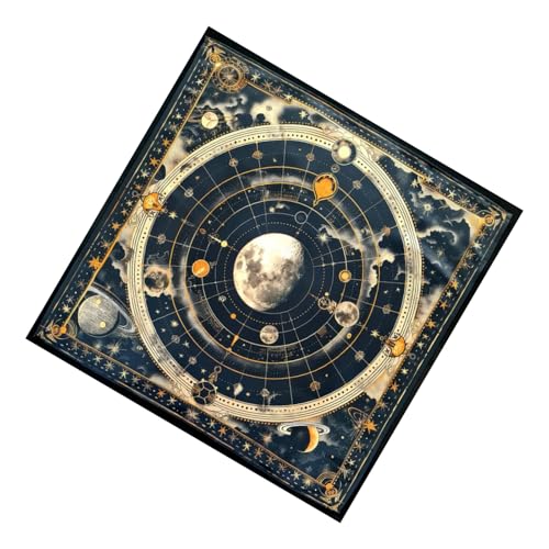 Moon Planet Muster Astrologie Tischdecke Tarot Gottesdienste Tischdecke Altars Stoff Gottesbrettspiel Accessoire von MCAOAL