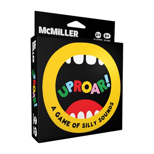 UpRoar! Das preisgekrönte Spiel der albernen Sounds! Plastikfreies, klimaneutrales, nachhaltiges Kartenspiel für Partys, Familienspielabend, Reisespiel oder Weihnachtsstrumpffüller von MCMILLER ENTERTAINMENT