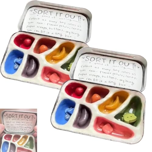 Farbsortierspielzeug, handgefertigte Sortierbox zum Stressabbau, leichtes sensorisches Sortiergefäß, tragbares Beruhigungsgefäß, geeignet zur Linderung von Angstzuständen Farbsortierspielzeug, handgefertigte Sortierbox zum Stressabbau, leichtes sensorisches Sortiergefäß, tragbares Beruhigungsgefäß, geeignet zur Linderung von Angstzuständen von MCNZNJONV