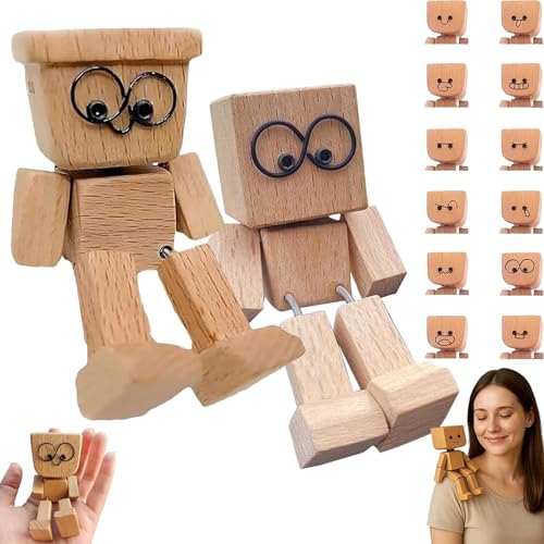 Handgefertigte Schaukelpuppe aus Holz, zweibeinig, magnetische Dekoration, kompakt und tragbar, geeignet für Armaturenbrettdekorationen im Auto und als Schreibtischdekoration aus Holz Handgefertigte Schaukelpuppe aus Holz, zweibeinig, magnetische Dekoration, kompakt und tragbar, geeignet für Armaturenbrettdekorationen im Auto und als Schreibtischdekoration aus Holz von MCNZNJONV