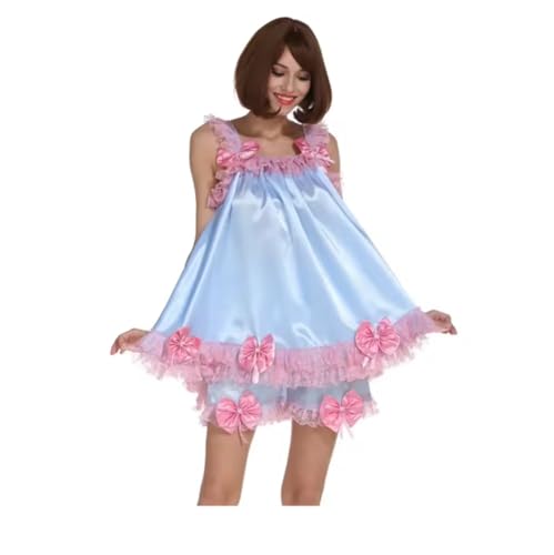 MCORKHUEIRGH Girly Girl Pretty Bow Bed Uniform Costume Cosplay Adult Customization,pink,3XL von MCORKHUEIRGH