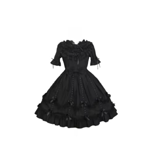MCORKHUEIRGH Gothic Cosplay Sissy Maid Mini Dress Adult Carnival Set,black,3XL von MCORKHUEIRGH