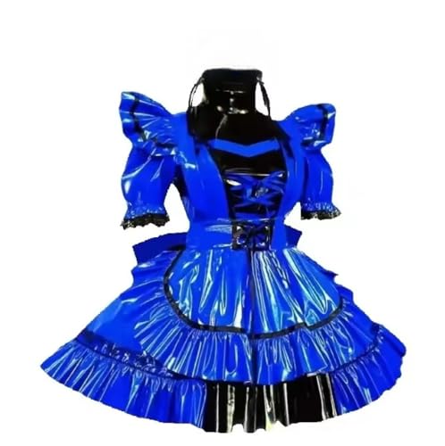 MCORKHUEIRGH Sissy Cosplay PVC Lockable Dress Girl Festival Set Multi Color Adult Customization,blue,4XL MCORKHUEIRGH Sissy Cosplay PVC Lockable Dress Girl Festival Set Multi Color Adult Customization,blue,4XL von MCORKHUEIRGH